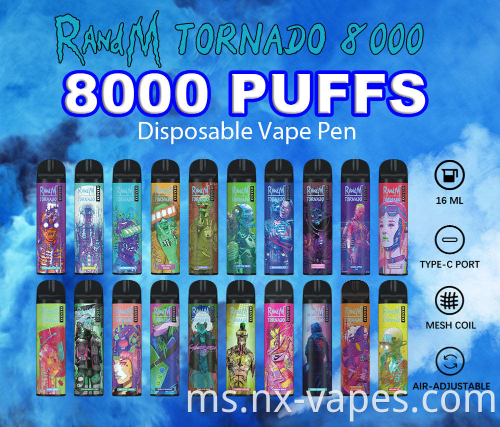 RANDM TORNADO 8000 